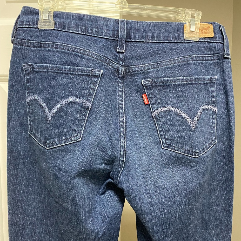 Levi’s Straight Leg Jeans Dark Wash Dark Blue - Picture 5 of 8